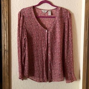 J Jill Button-front Blouse